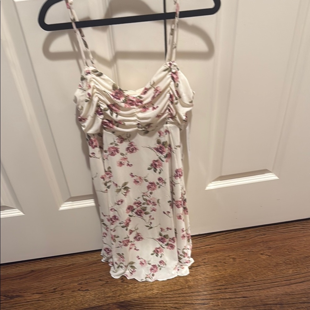 KIRIOUS los Angeles Floral Spaghetti Strap Dress